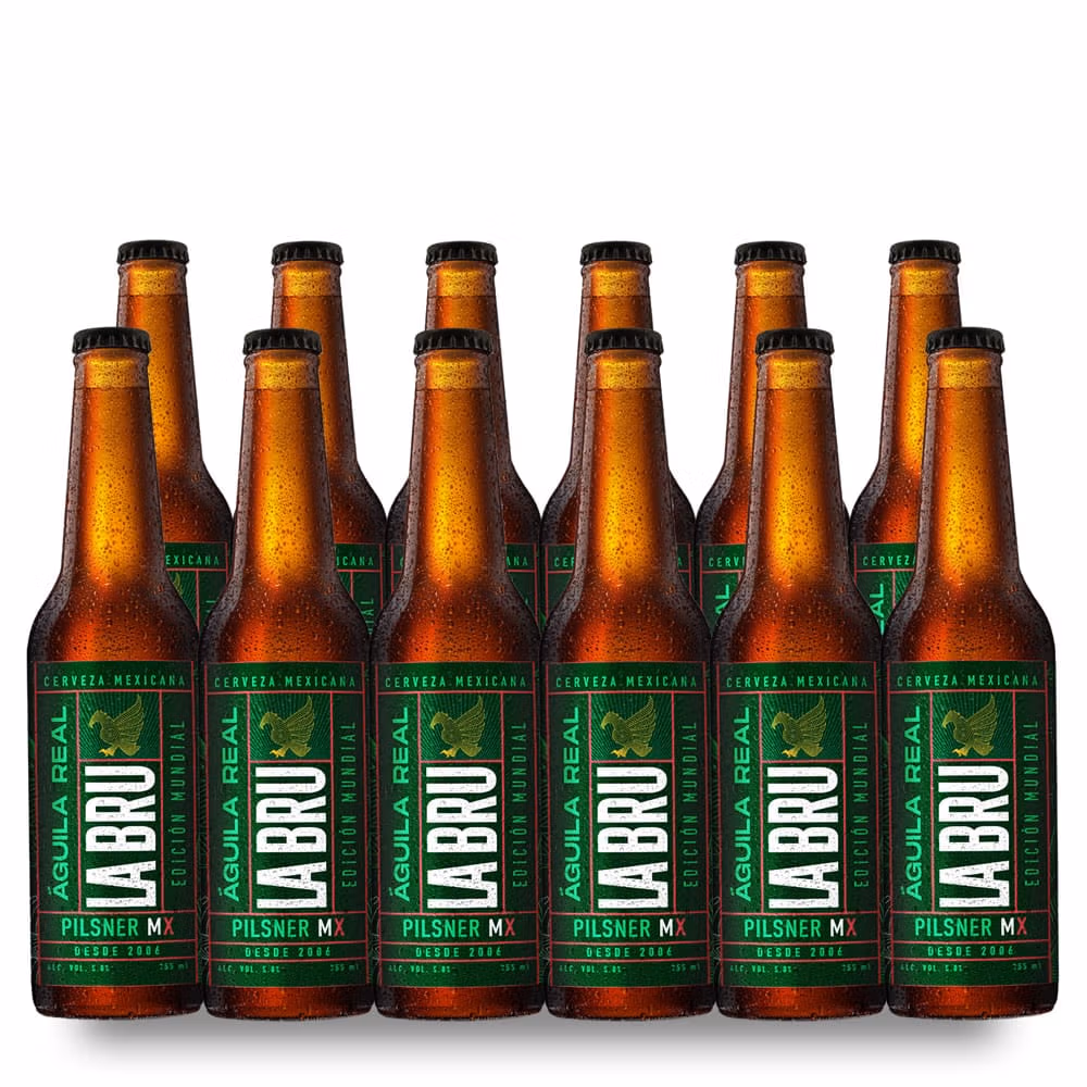 Cerveza La Bru Águila Real 12 Pack